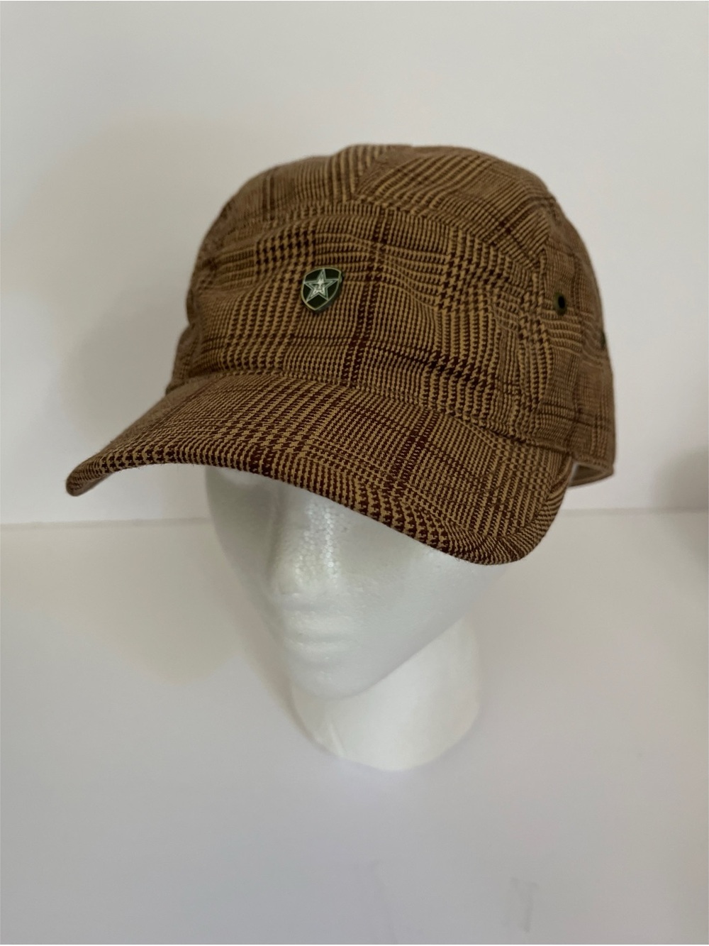 Obey Plaid Cap Y2K